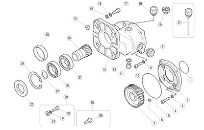 Gearbox Exploded View