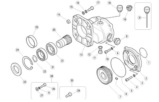 Gearbox Exploded View