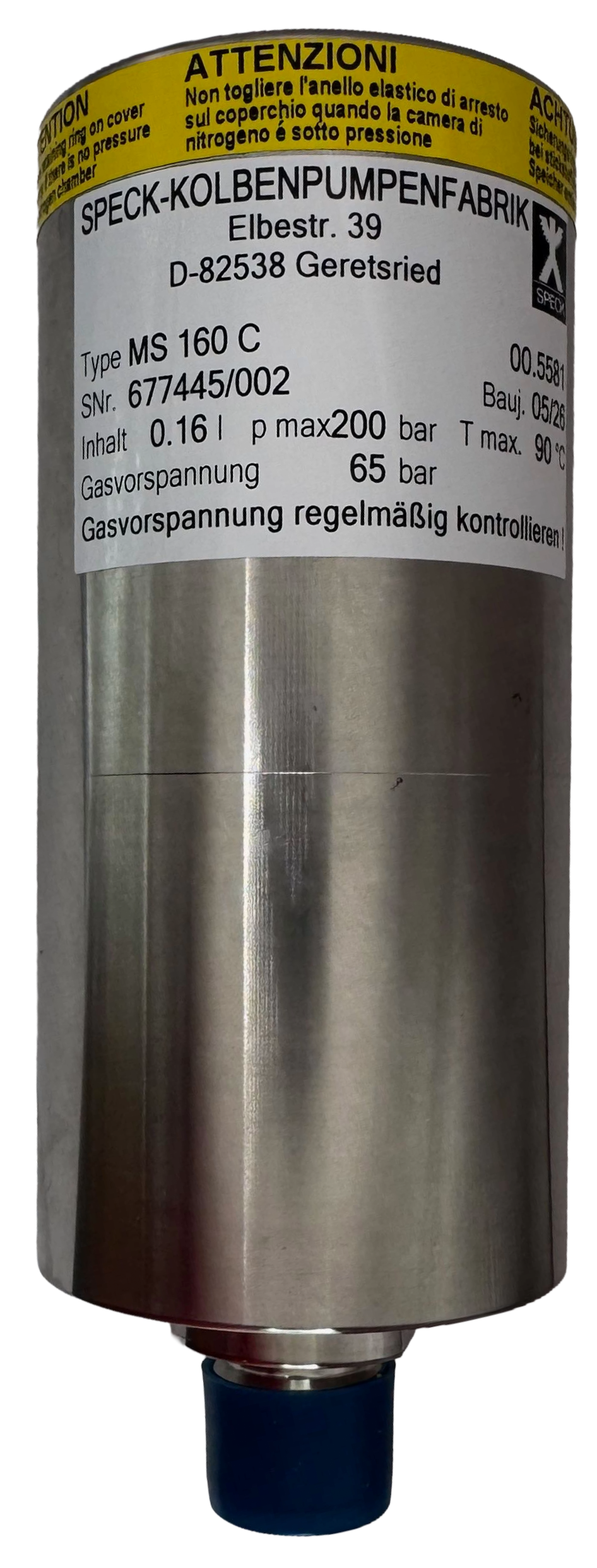 MS160 C Accumulator